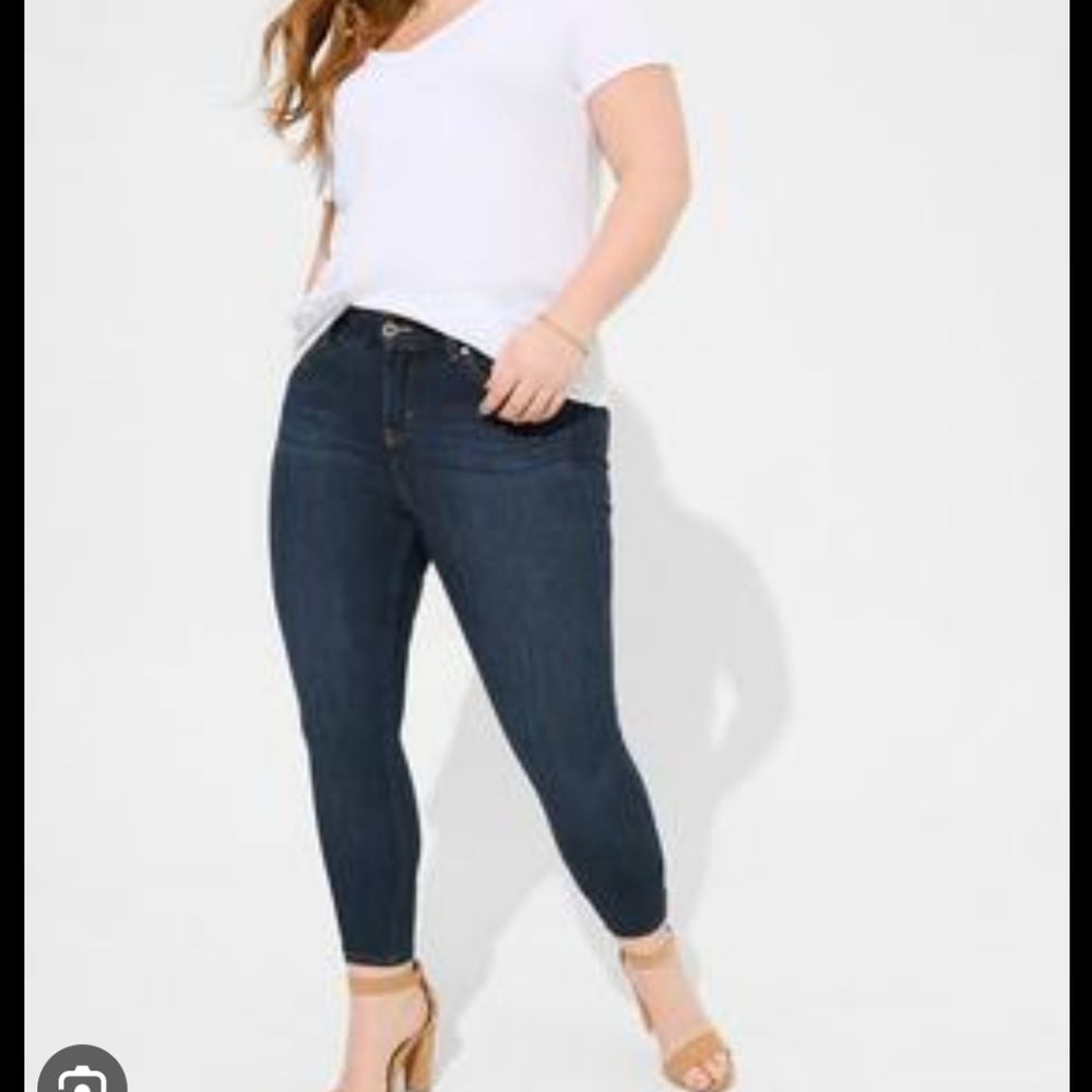 Torrid Bombshell Skinny Blue Jeans